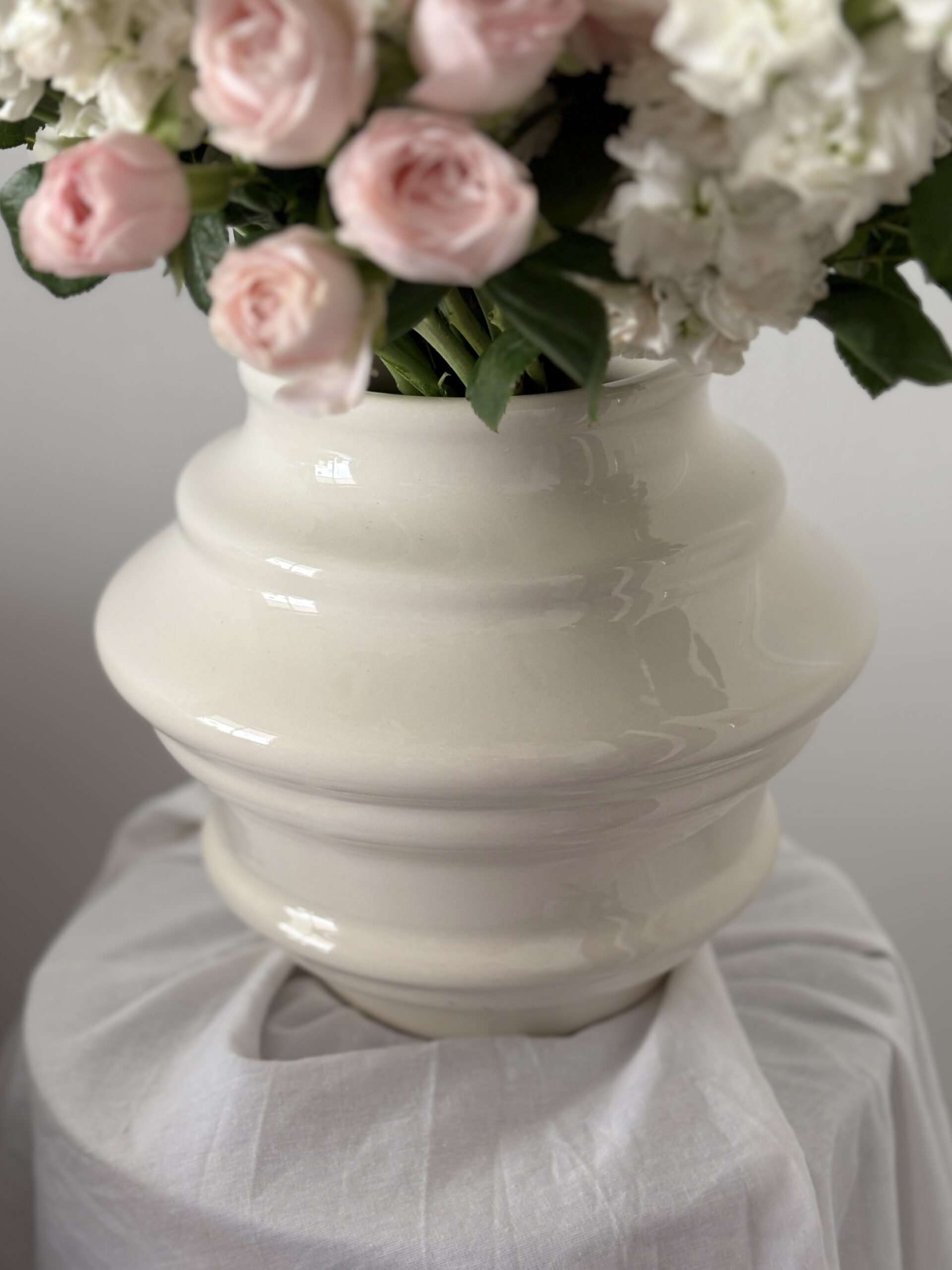 IMG_2929 Ivory Ceramic Vase - Image 1